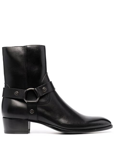 yves saint laurent wyatt boot|st laurent 40mm harness boots.